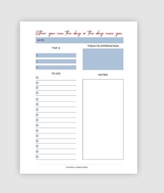 Run The Day To Do List